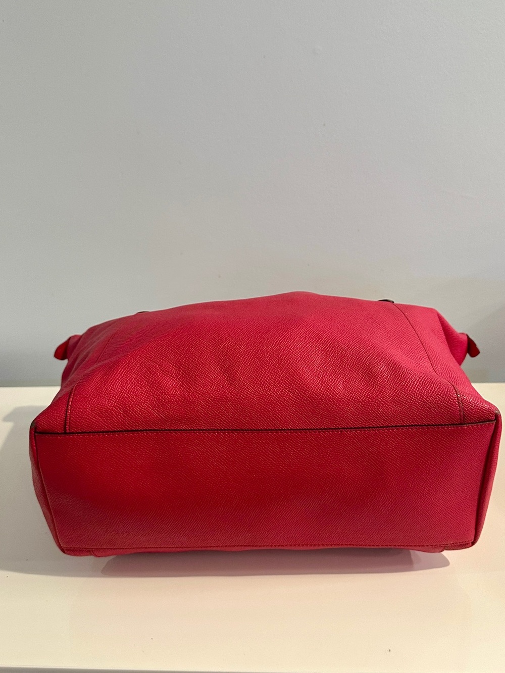 Coach F57620 Raspberry Pink Saffiano Leather Tote Shoulder Bag - Picture 3 of 7